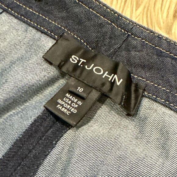 St. John denim trousers size 10 - Picture 2 of 6